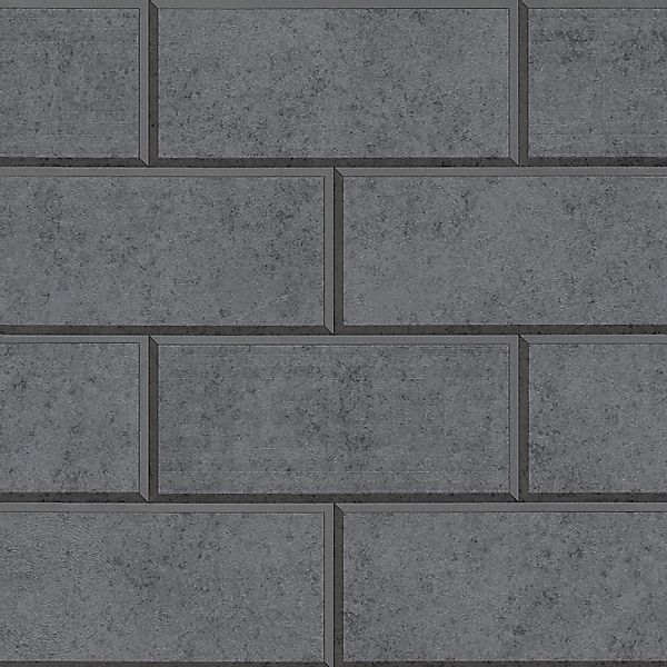 Bricoflor Dunkelgraue Tapete in Mauer Optik Steinwand Tapete in anthrazit f günstig online kaufen