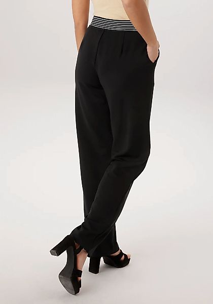 Aniston SELECTED Schlupfhose mit gestreifen Rundum-Gummizug - NEUE KOLLEKTI günstig online kaufen