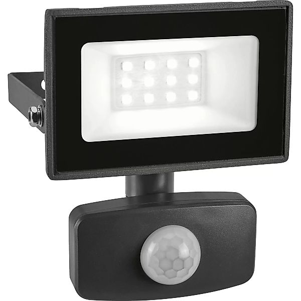 LED Strahler 10 W mit Sensor Grau günstig online kaufen