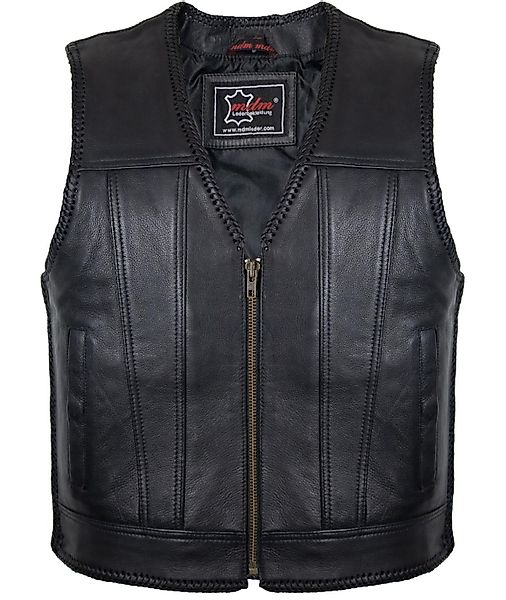 MDM Lederweste Herren Biker Leder Kutte günstig online kaufen