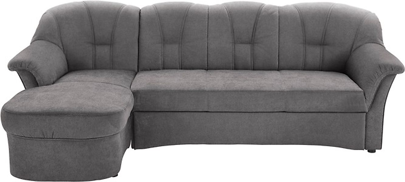 DOMO collection Ecksofa »Papenburg, zeitlose Rückensteppung, elegante Forme günstig online kaufen