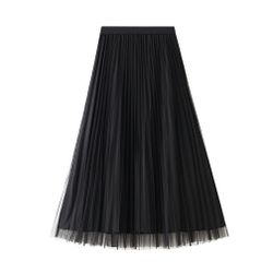 DEBAIJIA Plisseerock Damen Tüllrock Sommer Frauen günstig online kaufen