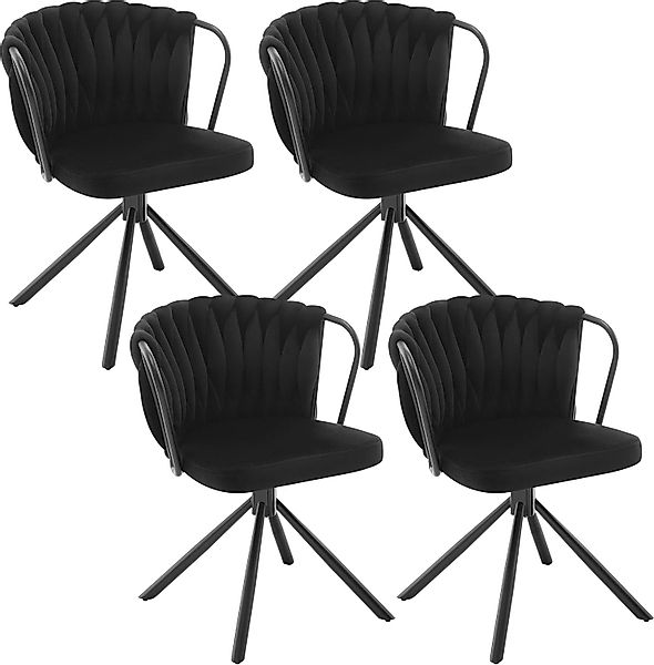 Woltu Polsterstuhl (4 St), Esszimmerstühle drehbar, günstig online kaufen