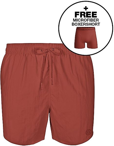 Muchachomalo Solid Badeshorts Rot - Größe XXL günstig online kaufen