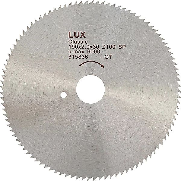 LUX Kreissägeblatt Holz Ø 190 mm 100 Zähne günstig online kaufen
