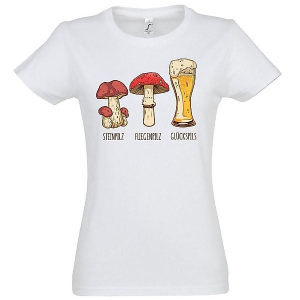 Youth Designz T-Shirt Glückspils Damen T-Shirt mit trendigem Frontprint günstig online kaufen