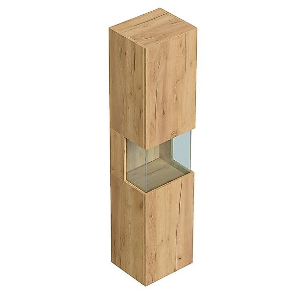 Lomadox Hochschrank LIVIGNO-02 150cm hoch, wandhängend, mit Glaselement, Ei günstig online kaufen