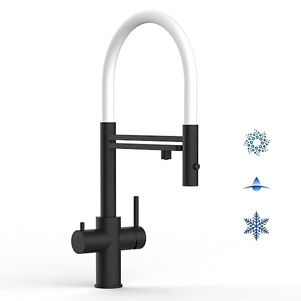 VIZIO 5 Wege Wasserhahn Küchenarmatur Edelstahl Massiv mit 360° Schwenkbare günstig online kaufen