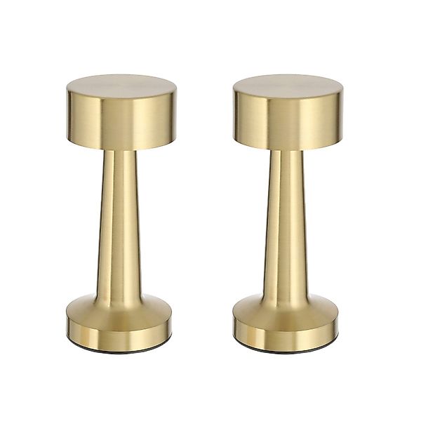 HAC24 LED Nachttischlampe 2x Metall Akku günstig online kaufen