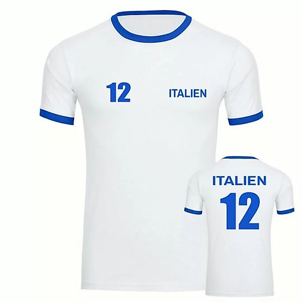multifanshop T-Shirt Kontrast Italien - Trikot 12 - Männer günstig online kaufen