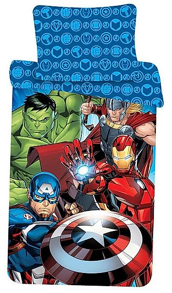 Jerry Fabrics Kinderbettwäsche Marvel Avengers Kinder Bettwäsche mit Leucht günstig online kaufen