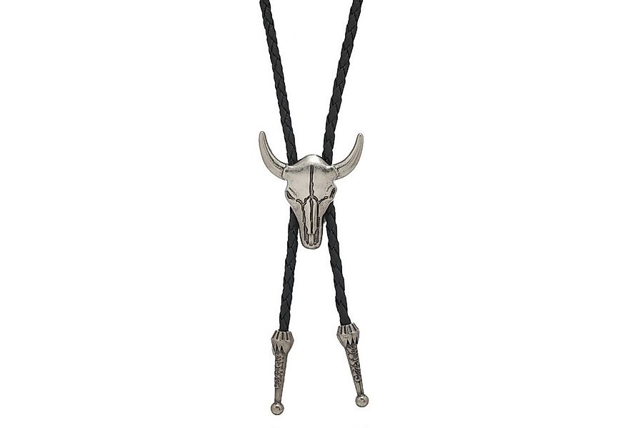 KARMA Krawatte Bolo Krawatte Herren Western Stil Sier Bronze od. Silber (Te günstig online kaufen