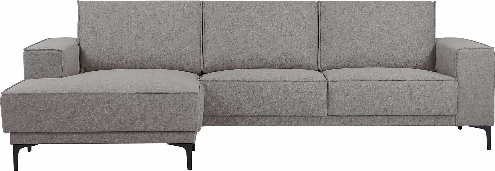 Places of Style Ecksofa "Polsterecke Oland, Struktur, Flachgewebe, Luxus-Mi günstig online kaufen