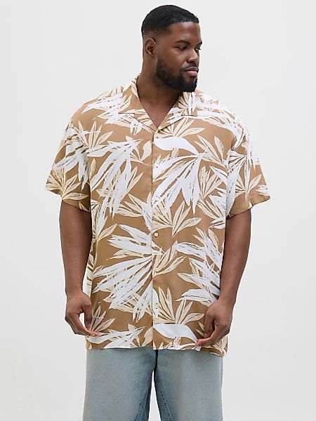Jack & Jones PlusSize Kurzarmhemd JJEJEFF TROPICAL AOP RESORT SHIRT SN PLS günstig online kaufen