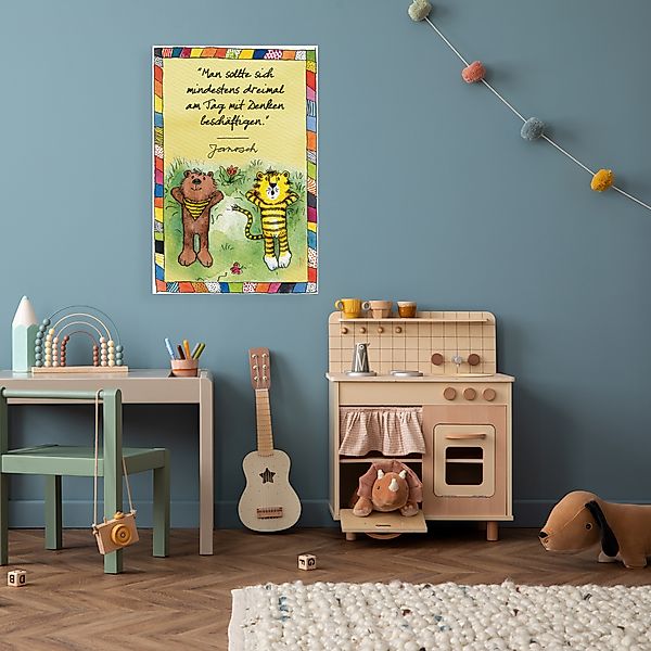 LuckyLinde Leinwandbild »Der kleine Bär und der kleine Tiger - JANOSCH Zita günstig online kaufen