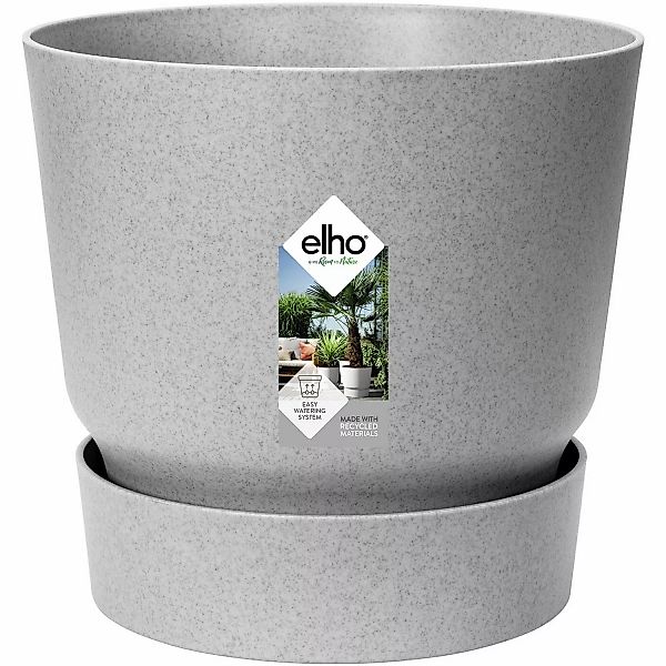 Elho Blumentopf Greenville Rund 14 cm Living Beton günstig online kaufen