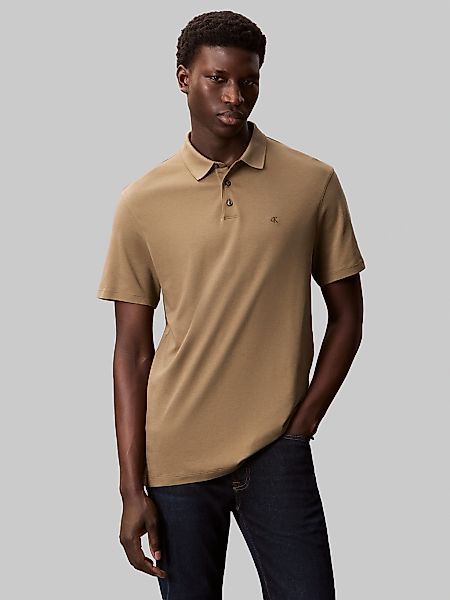Calvin Klein Poloshirt "SS SUPIMA CHEST EMB POLO" Mit Rundhalsausschnitt günstig online kaufen