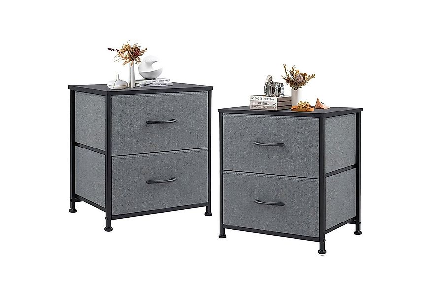 SURFOU Nachttisch 2er Nightstand Kommode Beistelltisch mit 2 Schublade 2-st günstig online kaufen