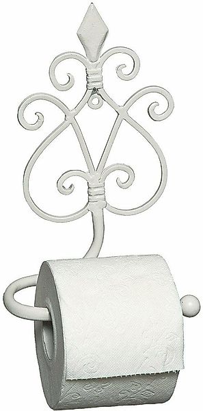 Ambiente Haus Toilettenpapierhalter Antik, weiß günstig online kaufen