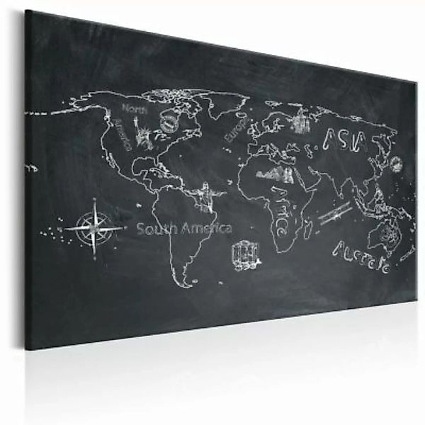 artgeist Wandbild World Map: Travel broadens the Mind mehrfarbig Gr. 60 x 4 günstig online kaufen