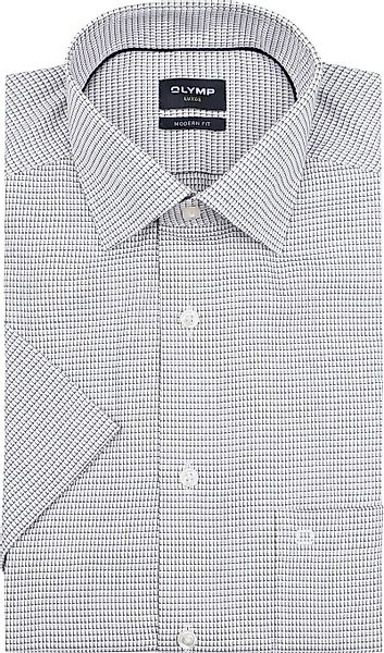 OLYMP Luxor Short Sleeve Hemd Druck Nougat - Größe 42 günstig online kaufen