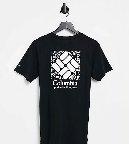 Columbia – Rapid Ridge – T-Shirt in Schwarz mit Grafik hinten, exklusiv bei günstig online kaufen