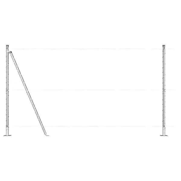 vidaXL Zaunpfosten 26 Stk Grau 3,2 x 3,2 x 78,5 cm 3350265 günstig online kaufen