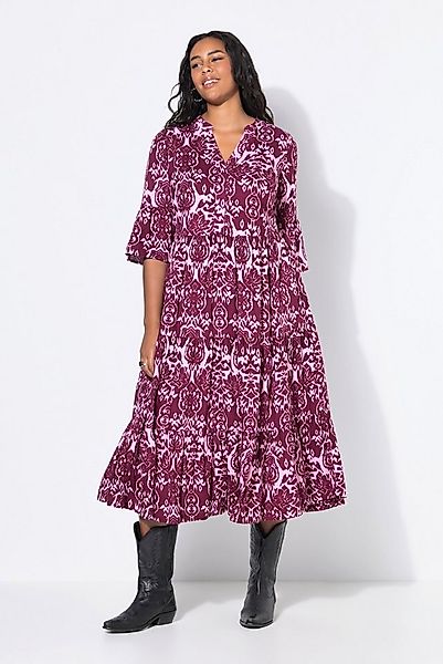 Studio Untold Maxikleid Maxikleid A-Line Alloverprint Volants günstig online kaufen