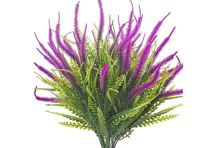 Kunstblumenstrauß 10 Bündel Künstliche Lavendel Kunstblumen Balkonpflanzen, günstig online kaufen
