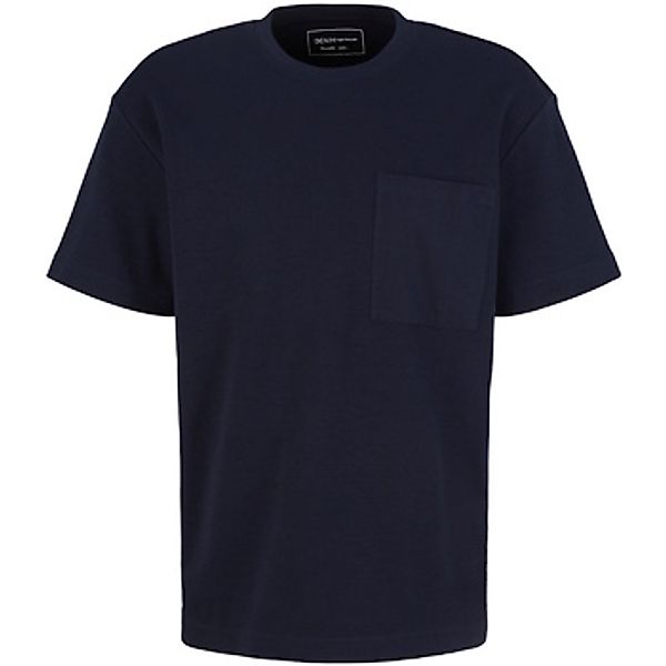 Tom Tailor  T-Shirt T-Shirt Kurzarmshirt structured mit Brusttasche günstig online kaufen