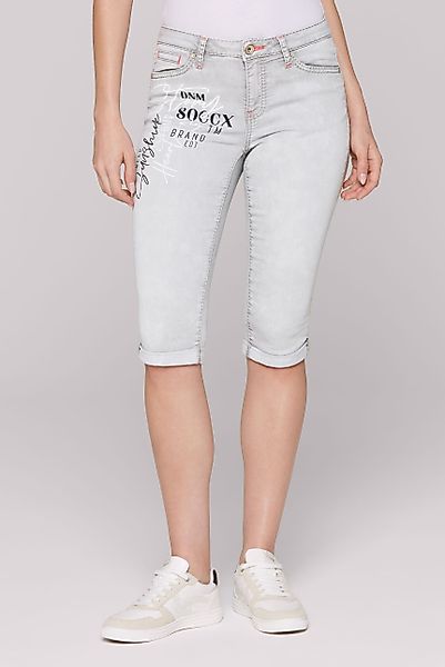 SOCCX Jeansshorts, mit Wording-Print günstig online kaufen