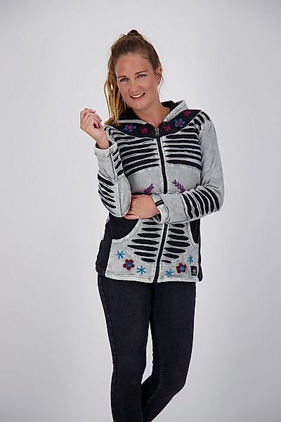 ankerglut Kapuzenfleecejacke Patchwork ANKERGLUT #nepalharmonie FLOWER POWE günstig online kaufen
