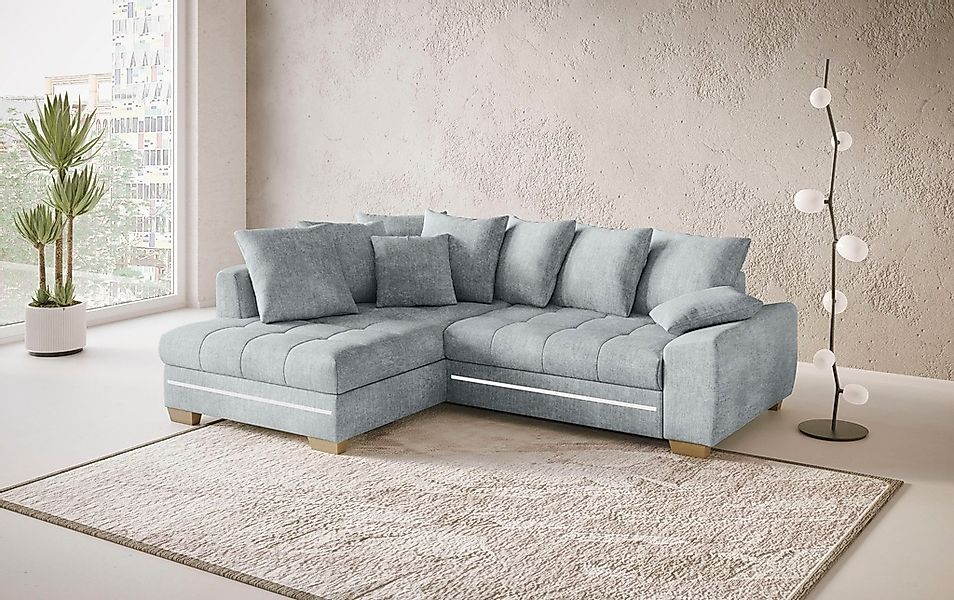 Mr. Couch Ecksofa »Nikita II, L-Form«, mit Kaltschaum, RGB-LED Beleuchtung, günstig online kaufen