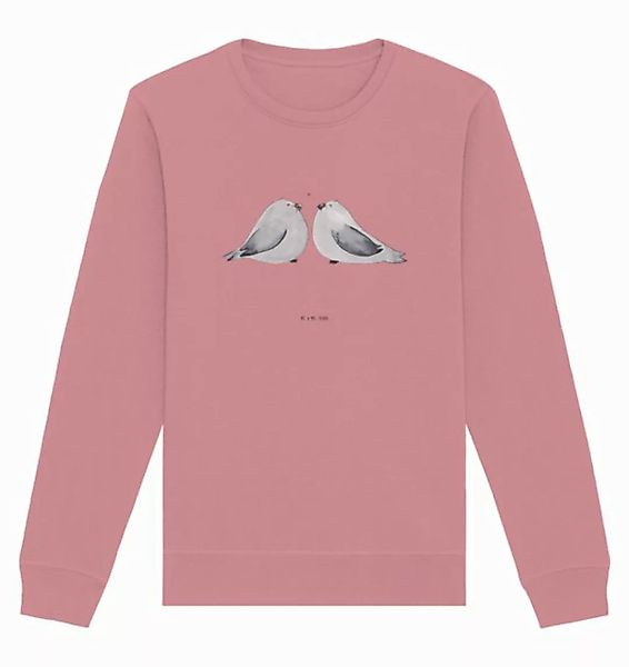 Mr. & Mrs. Panda Longpullover Turteltauben Liebe Größe M - Canyon Pink - Ge günstig online kaufen