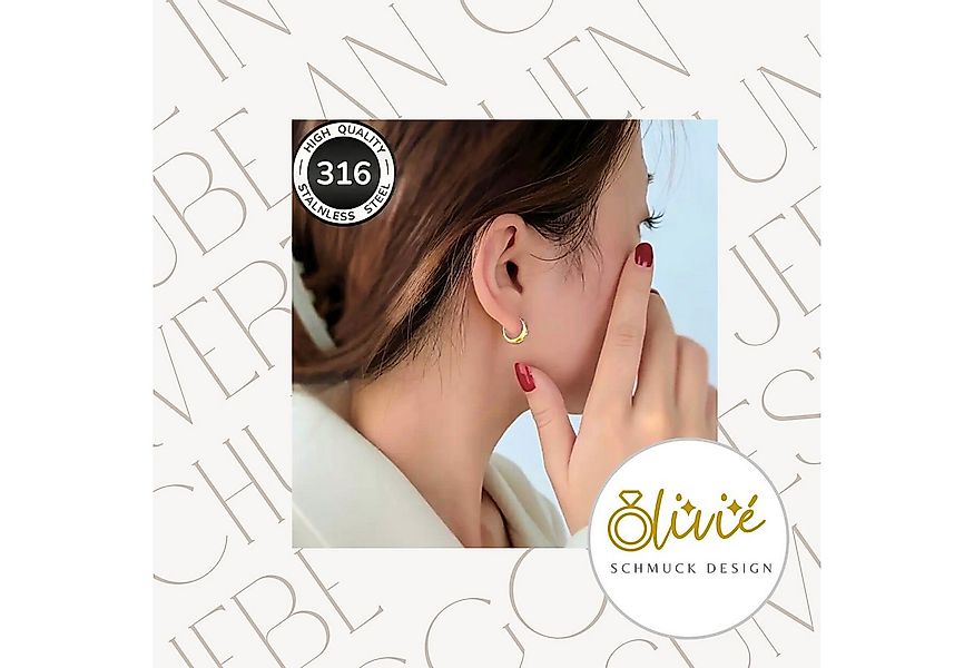 XCOAST Ohrhänger-Set Damen-Ohrringe Creolen aus Edelstahl – Silber, hypoall günstig online kaufen
