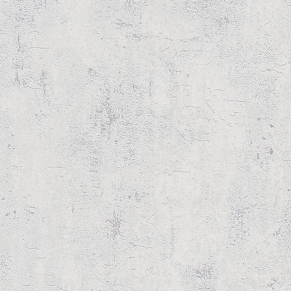 PROFHOME 379031-GU Spachtel Putz Tapete Used Look Matt Weiß Grau 0,53 m x 1 günstig online kaufen