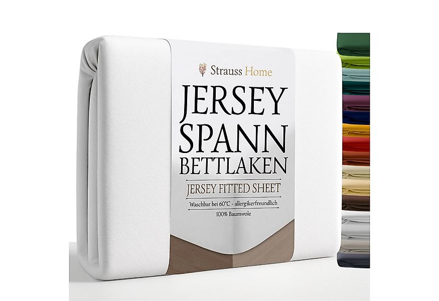 Strauss Home Spannbettlaken Premium, Gummizug: Rundumgummi, 150gr/m2 Premiu günstig online kaufen