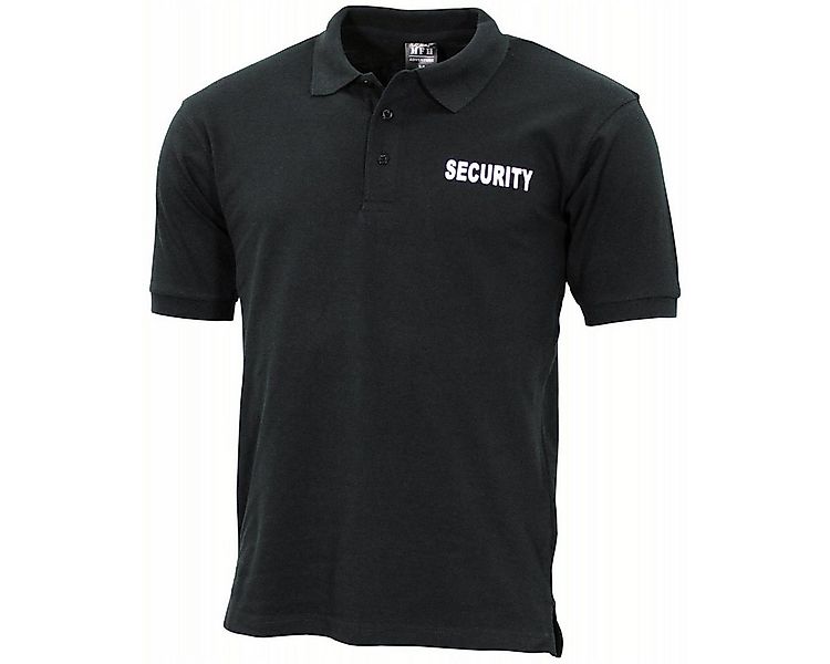 MFH Poloshirt MFH Poloshirt, "Security", bedruckt, schwarz günstig online kaufen