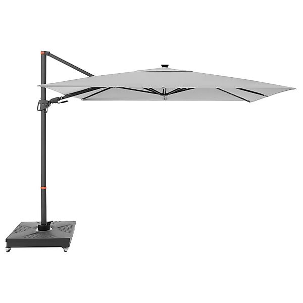Doppler Ampelschirm MyZone 300 cmx 220 cm Hellgrau mit Dreh- & Neigungsfunk günstig online kaufen