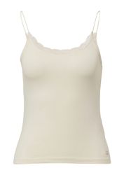 QS Muskelshirt T-Shirt Spaghettiträgertop mit Spitzendetail günstig online kaufen