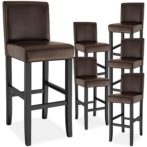 tectake Barhocker Barstuhl aus Kunstleder, gepolstert günstig online kaufen