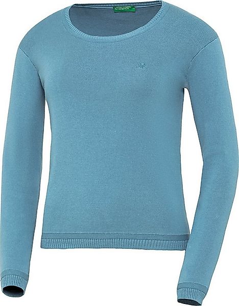 United Colors of Benetton Rundhalspullover aus hochwertigem, hautsympathisc günstig online kaufen