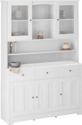 Home affaire Buffet "Kate" Breite 128 cm, mit Glastüren und Holztüren, Meta günstig online kaufen