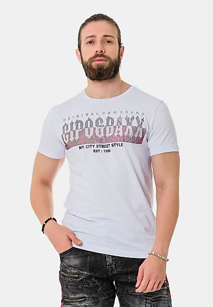Cipo & Baxx T-Shirt "T-Shirt", mit markantem Print günstig online kaufen