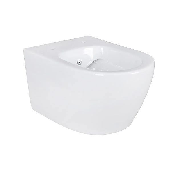 Belvit Spülrandloses Wand-WC Dusch-WC mit Taharet Bidet Funktion Weiß günstig online kaufen