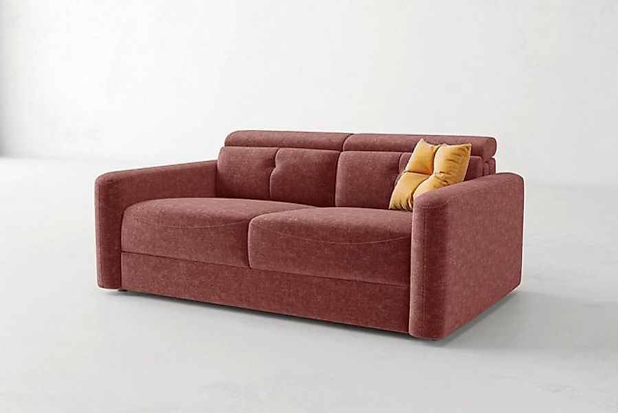 moebeloutlet.de Schlafsofa Seattle Schlafsofa aus Stoff Rosa, Richtiges Bet günstig online kaufen