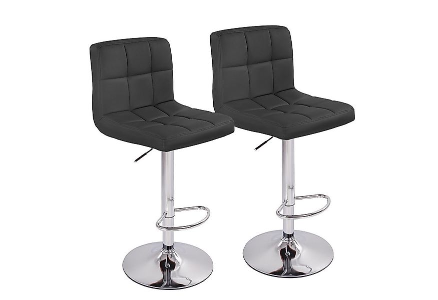 HawthyHome Barhocker Bistrohocker aus Kunstleder mit Rückenlehne und Fußstü günstig online kaufen