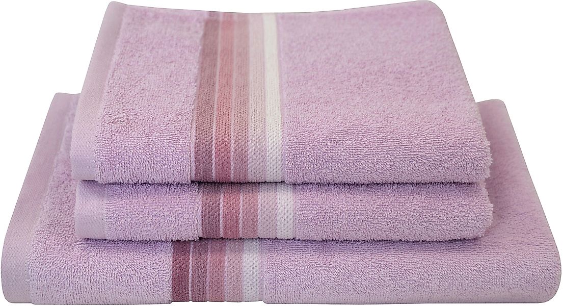 Dyckhoff Handtuch Set »Chenille«, Set, 3 tlg., Frottier, Set beinhaltet: 2x günstig online kaufen