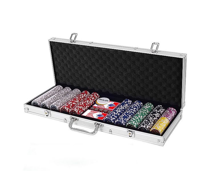 COSTWAY Spielwerkzeug Pokerset, (500-tlg), mit 2 Schlüsseln günstig online kaufen