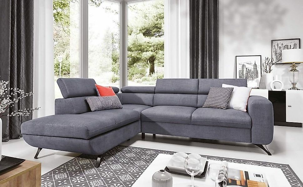 JVmoebel Ecksofa Schlafcouch Bettfunktion Sofa Polster Sitzgarnitur Ecke Gr günstig online kaufen